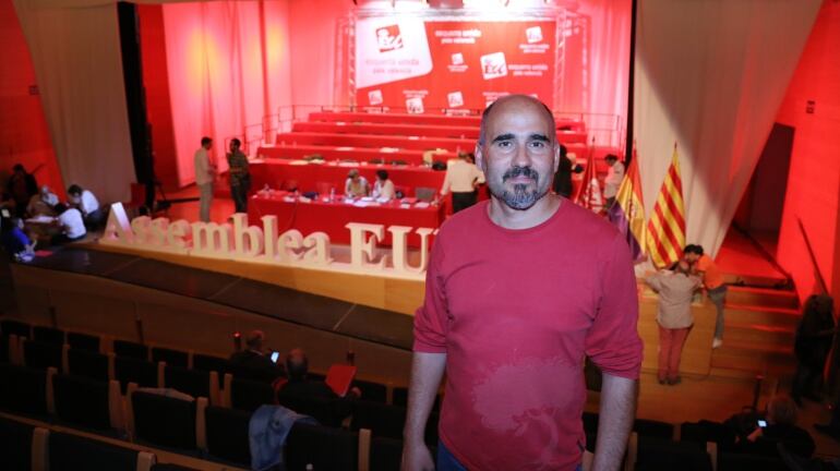 Imagen de David Rodríguez en la XII Asamblea de EUPV