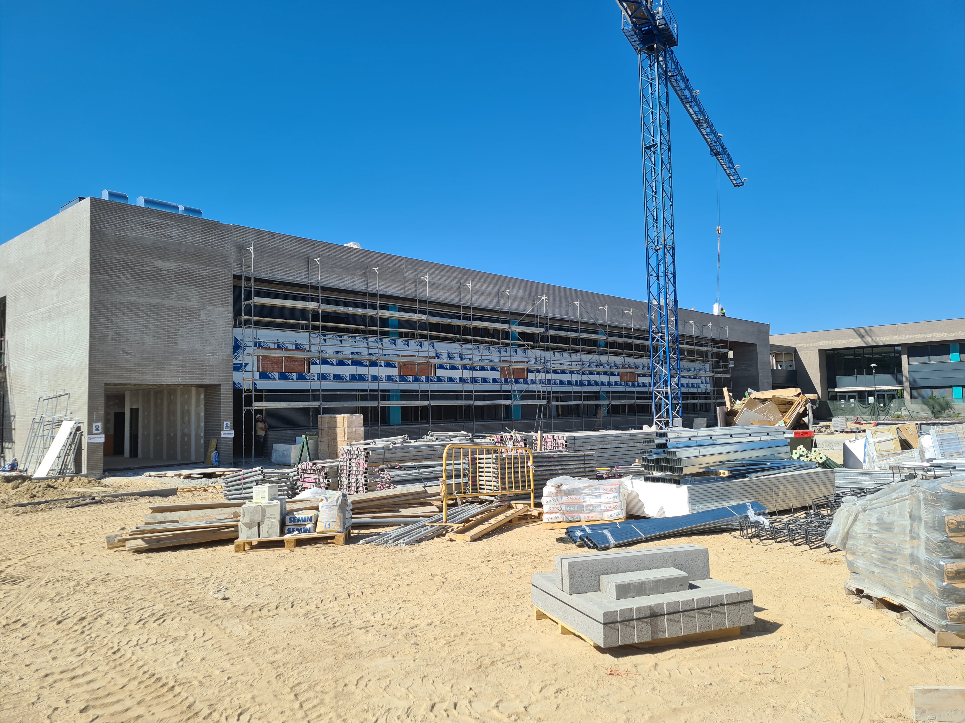 Obras en el IES Gloria Fuertes de Alcobendas