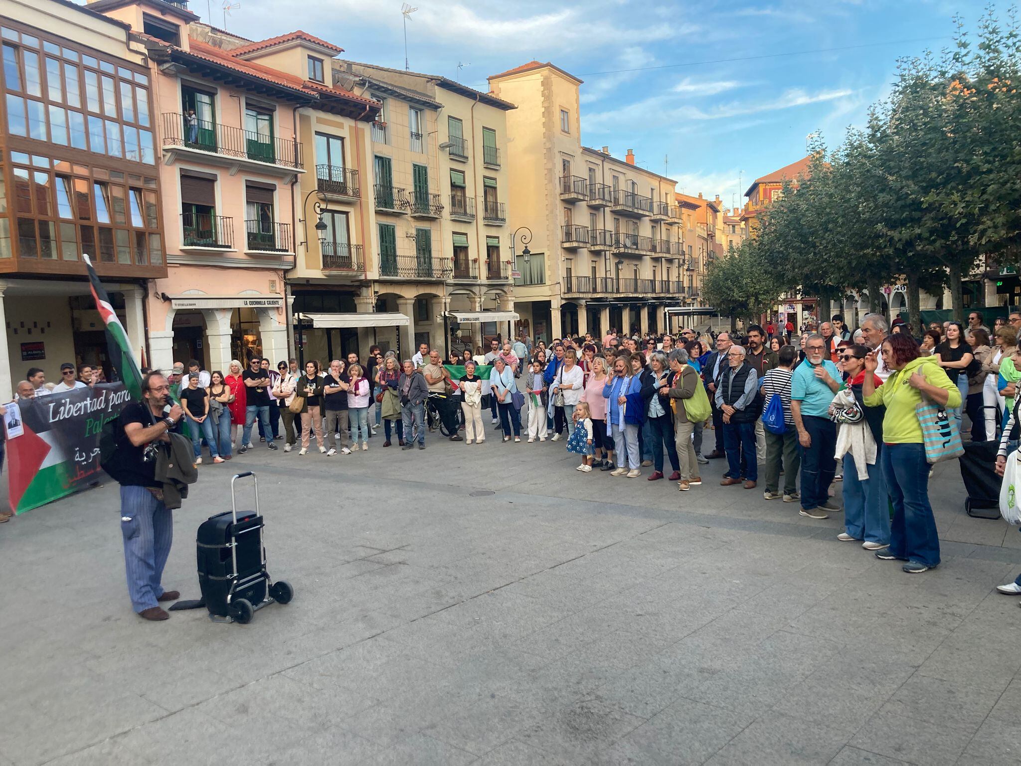 Imagen de archivo de una concentración de apoyo a la Flotilla de la Libertad y de Palestina en Aranda