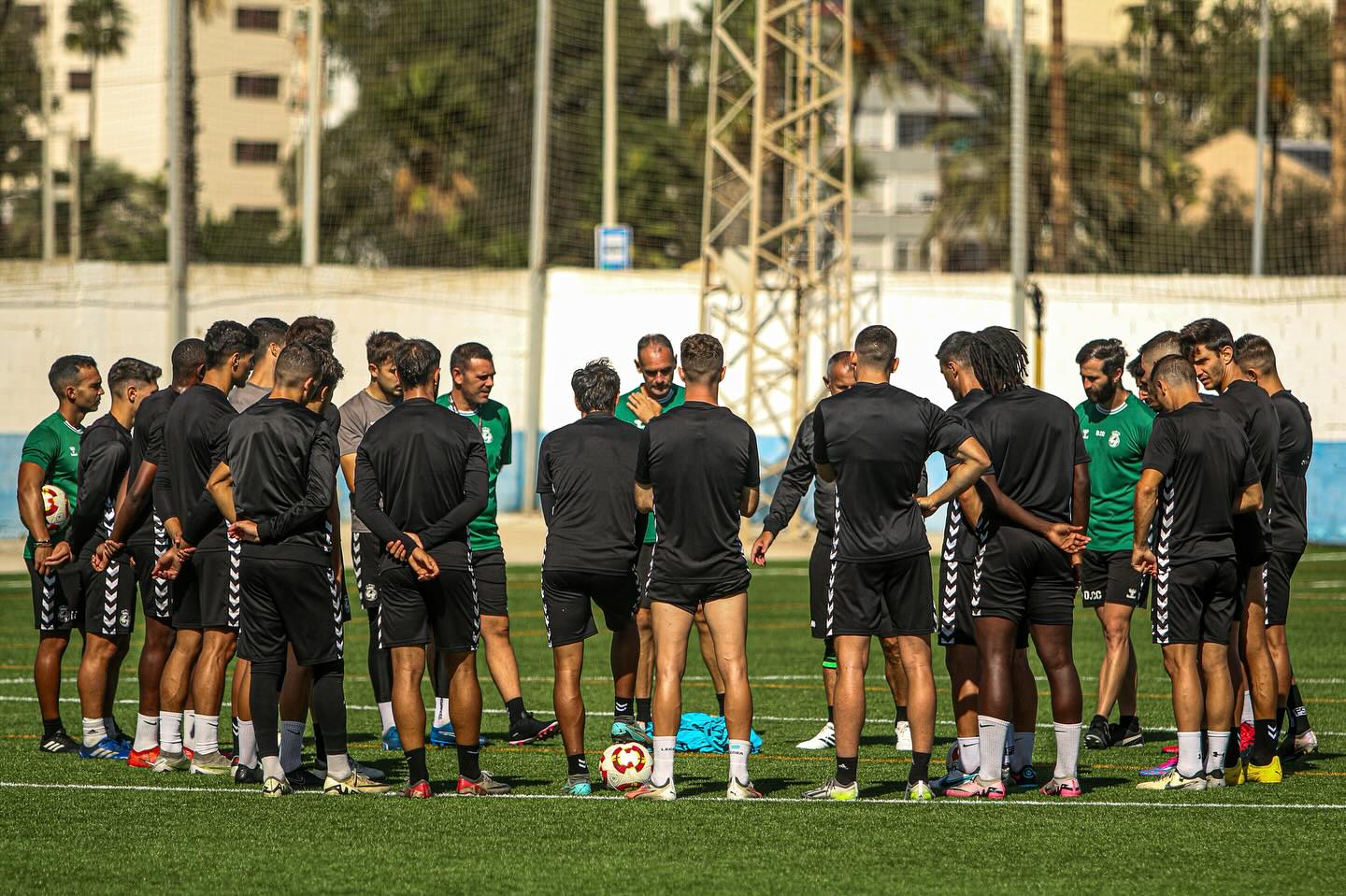 Un entrenamiento de la Balona