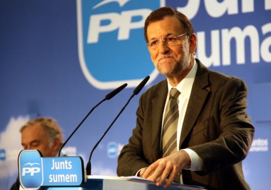 El president del govern espanyol, Mariano Rajoy, ha tancat la 19a Intermunicipal del PP a Barcelona.