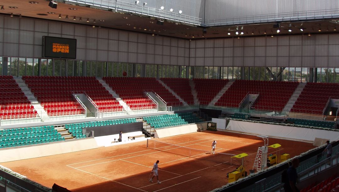 Pista &#039;Arantxa Sanchez Vicario&#039; de la Caja Mágica, diseñada por el arquitecto francés Dominique Perrault.