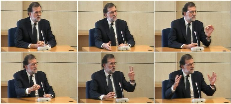 Rajoy, durante la declaración