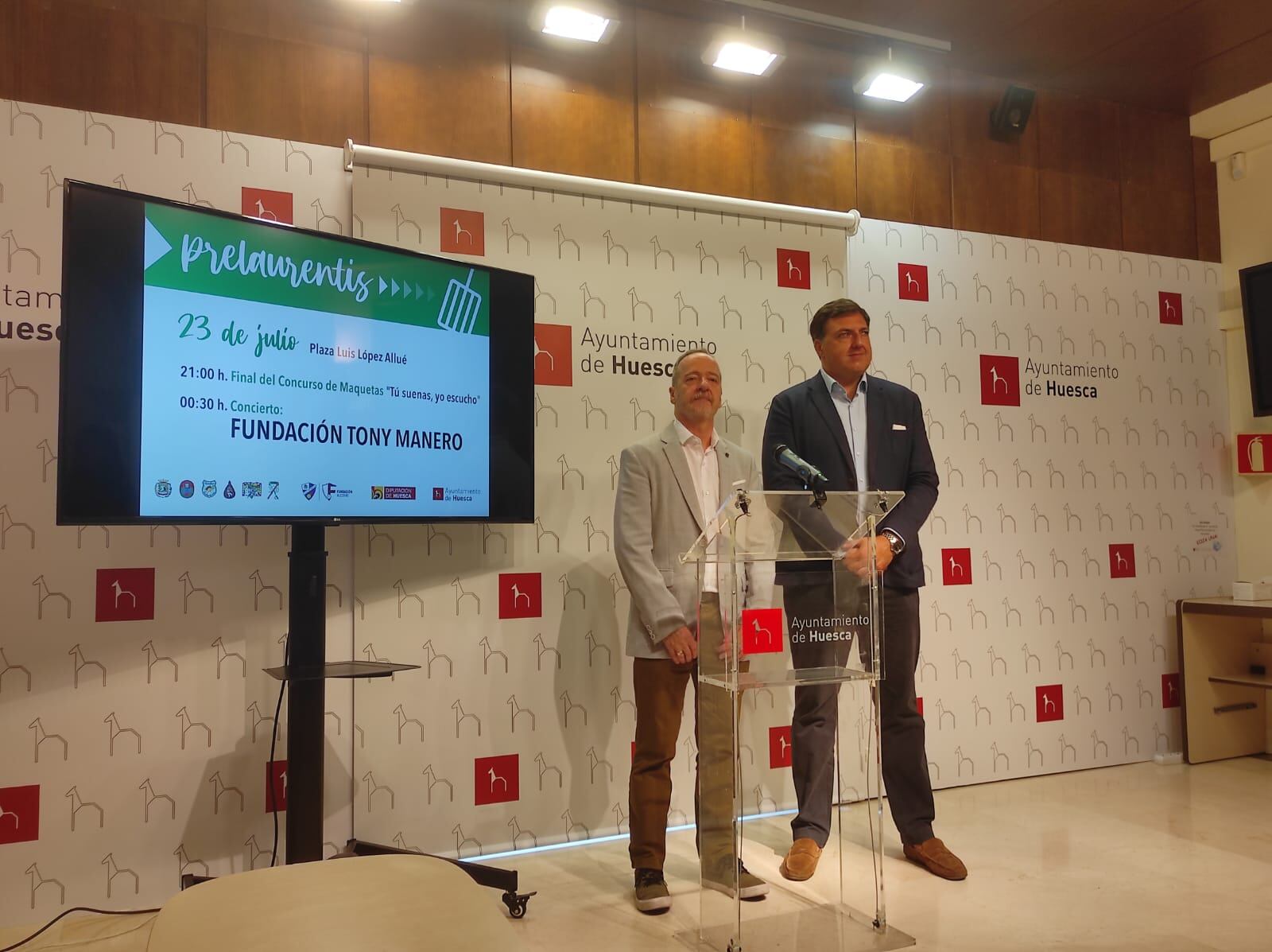 Ramón Lasaosa junto a Manolo Torres