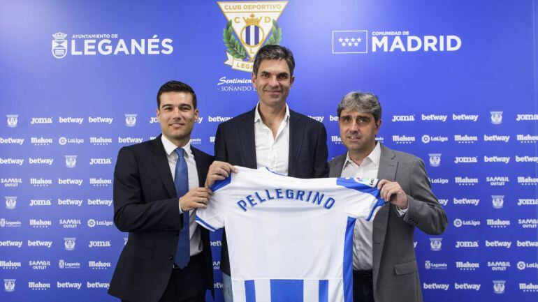 Mauricio Pellegrino el día de la presentación en Leganés.