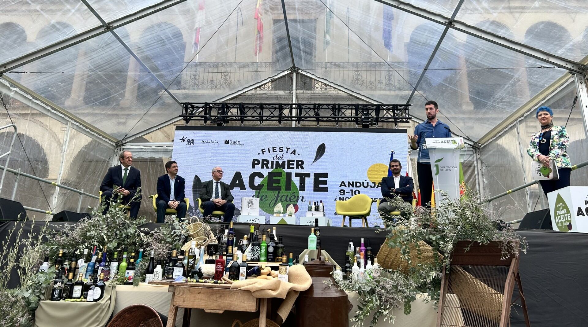 David Broncano durante el pregón de la XI Fiesta del Primer Aceite de Jaén.