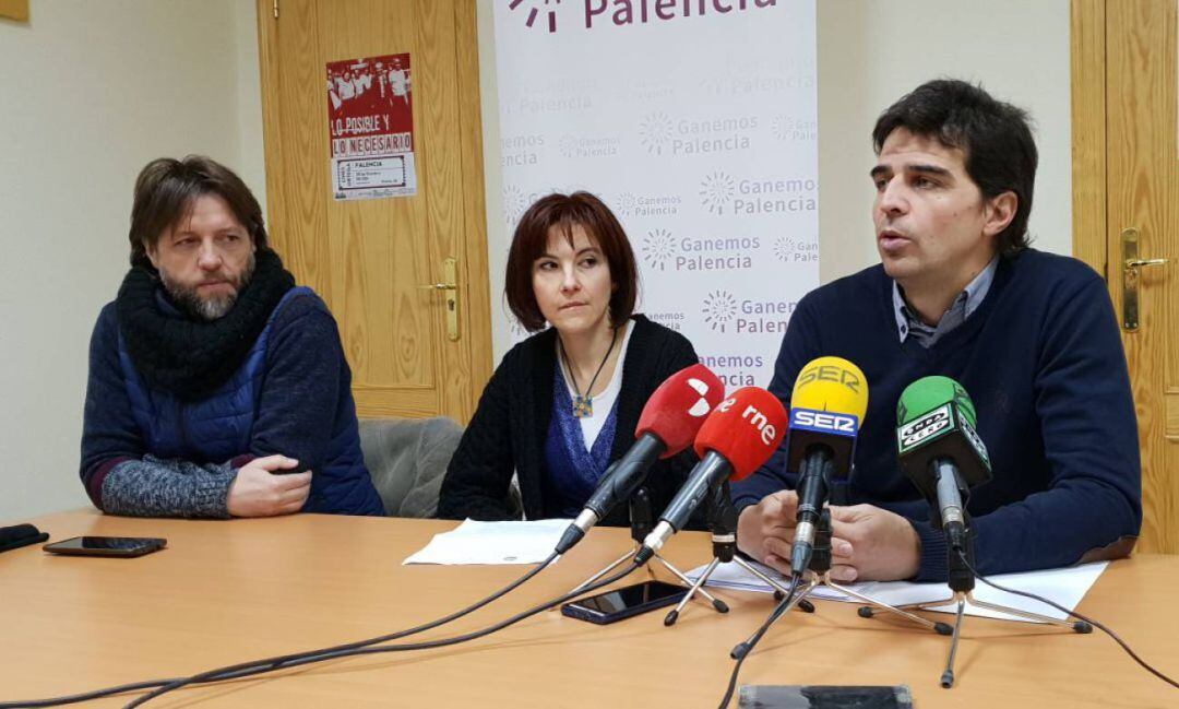 Integrantes del Grupo Municipal de Ganemos en el Ayuntamiento de Palencia