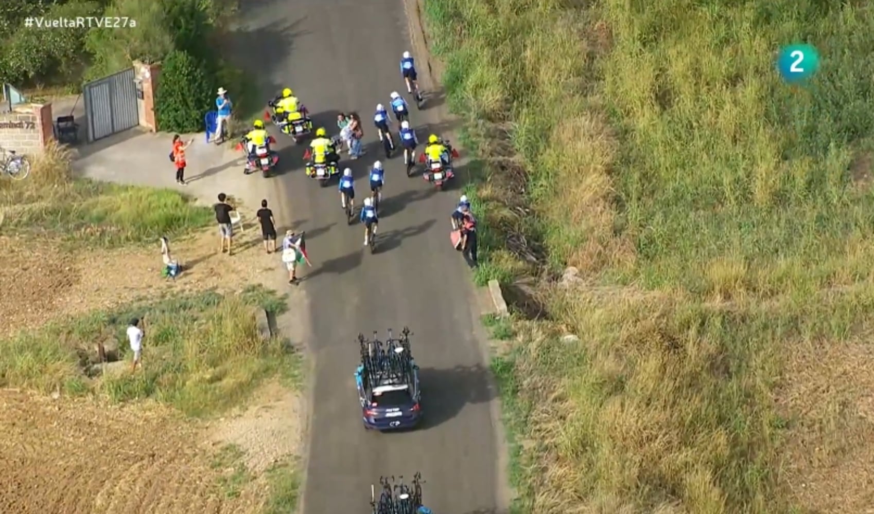 Manifestantes paralizan la etapa 5 del Israel-Premier Tech con sus protestas