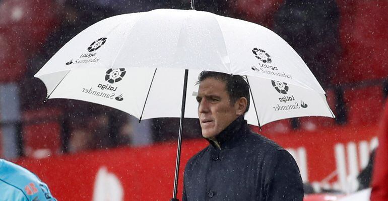 Eduardo Berizzo, durante su último partido en el Sánchez-Pizjuán ante el Levante