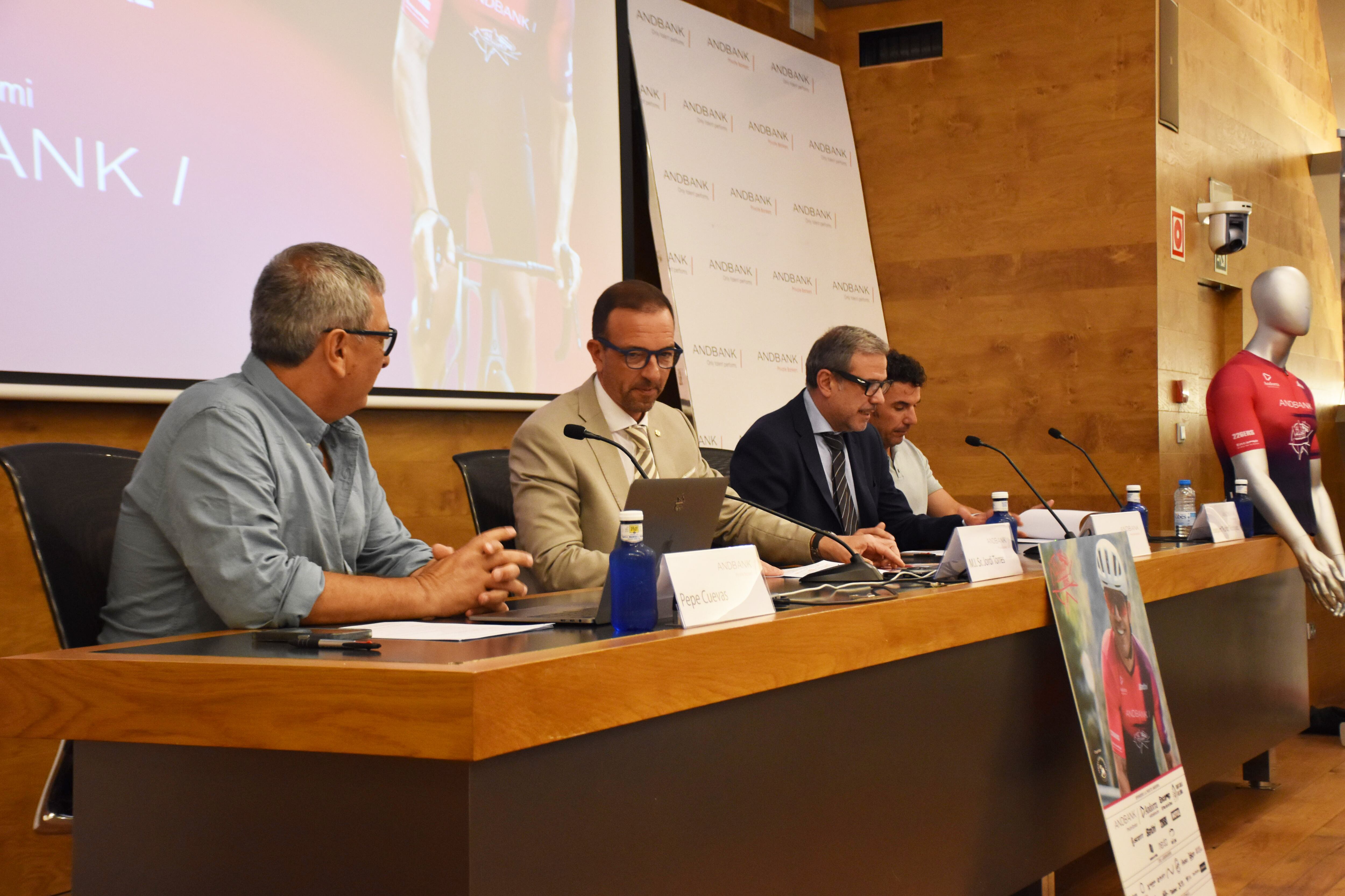 Presentació de La Purito, aquest dilluns a la seu d'Andbank.