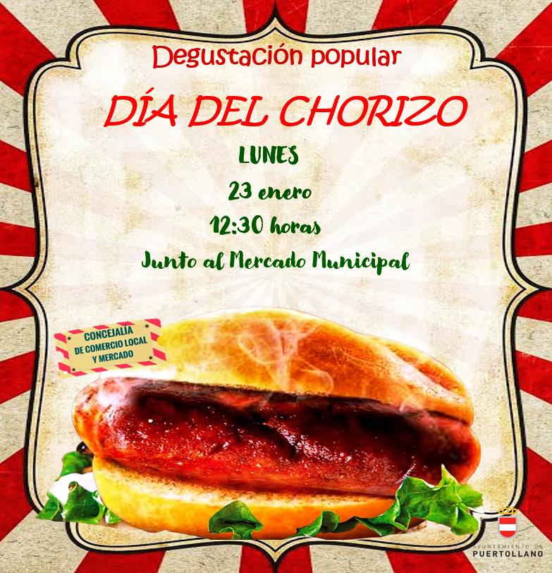 Cartel anunciador del Día del Chorizo en Puertollano