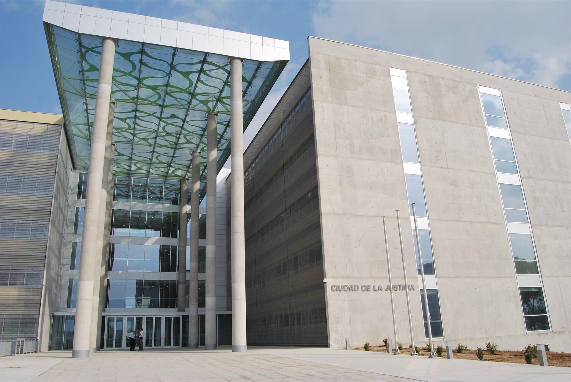 Fachada principal Ciudad de la Justicia de Murcia