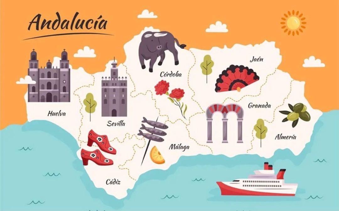 El mapa de la discordia, donde Jaén tiene abanicos y Almería la importancia del aceite de oliva