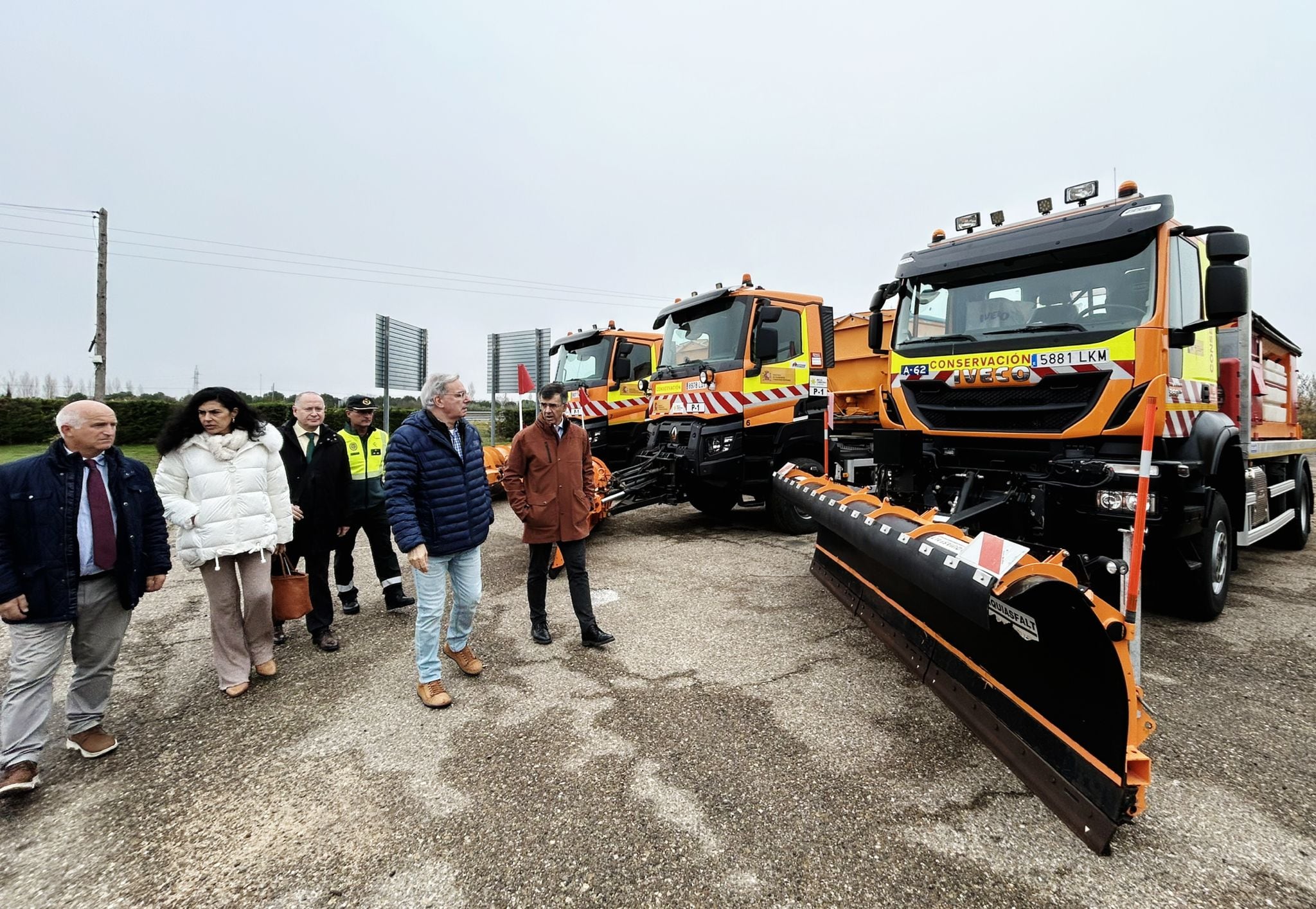 El Gobierno de España dispone en Palencia de 23 quitanieves para hacer frente a la temporada invernal en los 448 kilómetros de la Red de Carreteras del Estado