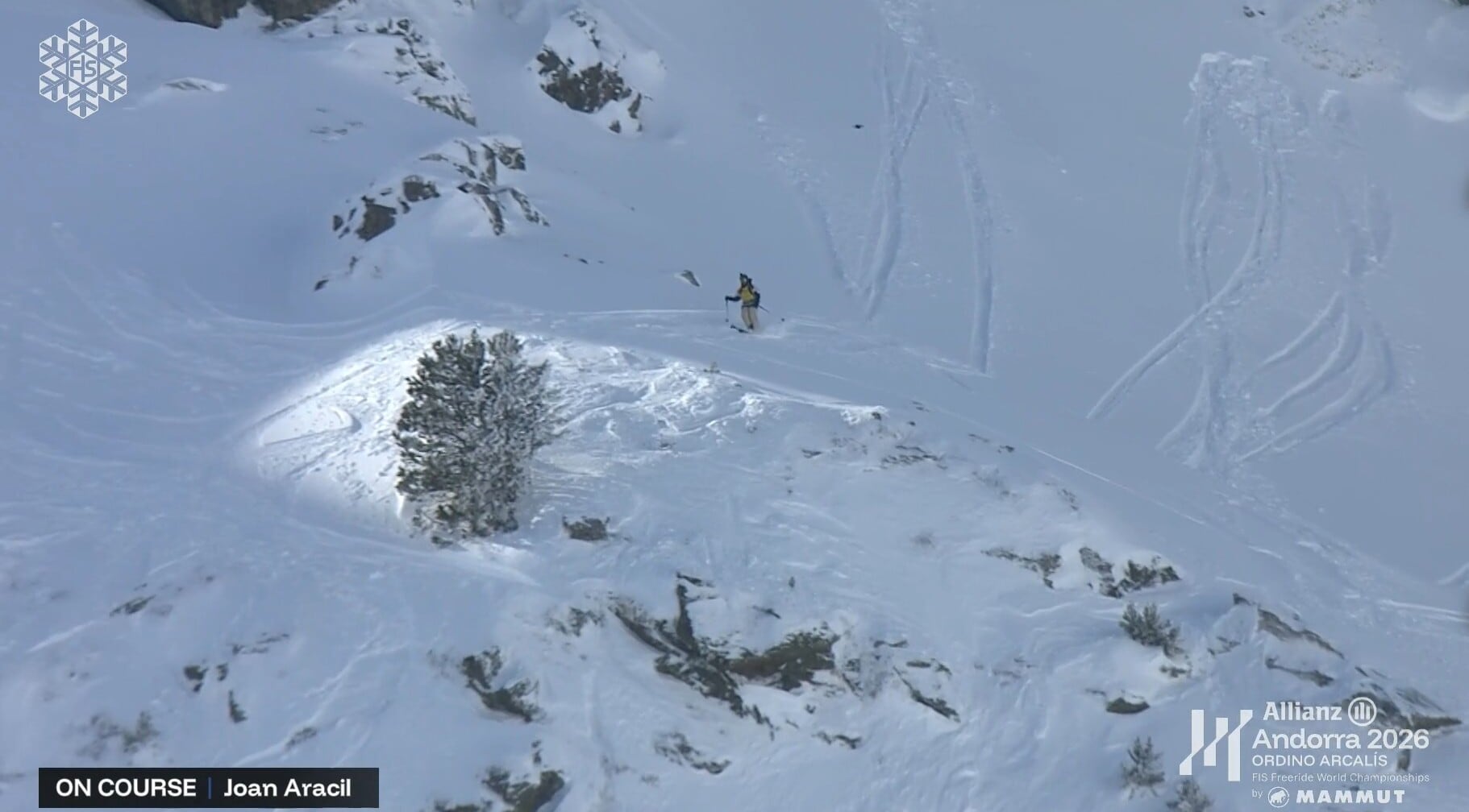 Joan Aracil, durant la seva baixada al Basser Negre