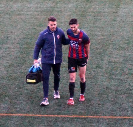 Mikel Uriarte se retiró lesionado