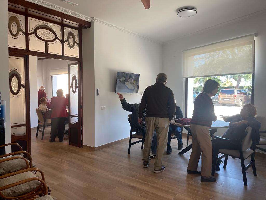 Interior del nuevo hogar de Jubilados de Beniarjó.