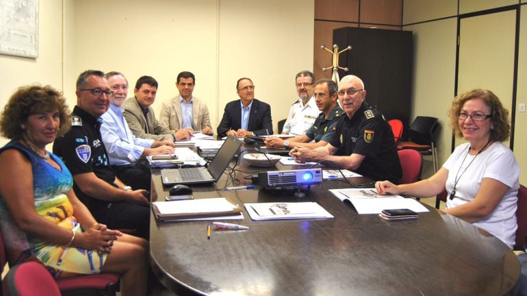 Imagen de la junta de seguridad celebrada esta mañana