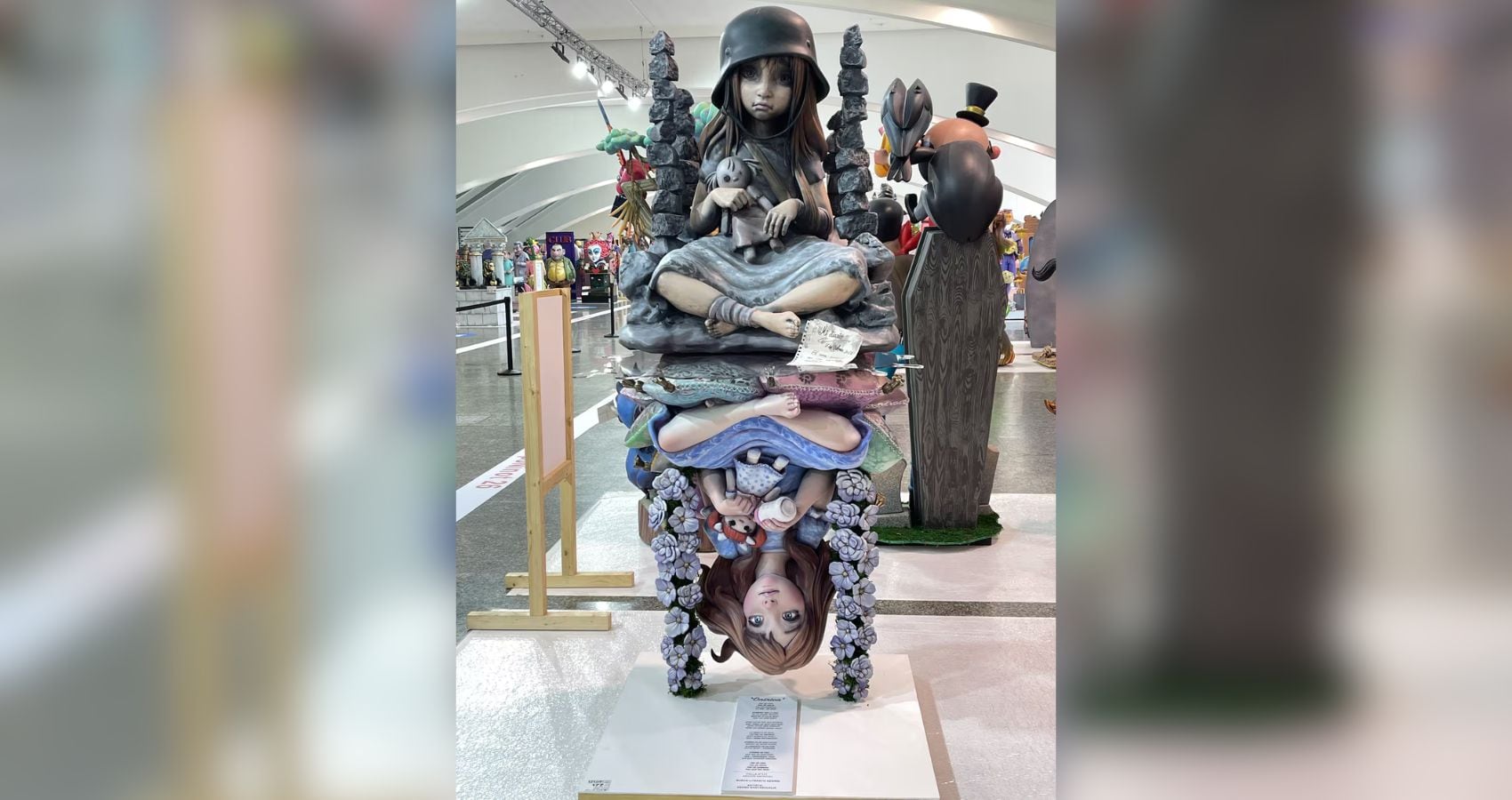 Ninot de la Falla Sueca Literato Azorín de Pedro Santaeulalia