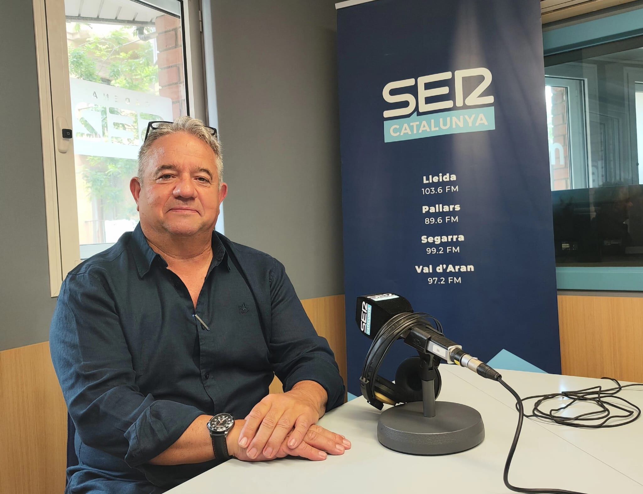 Xavier Samarà, president de l'associació veïnal de Copa d'Or i Sot de Fontanet, als estudis de Ràdio Lleida.