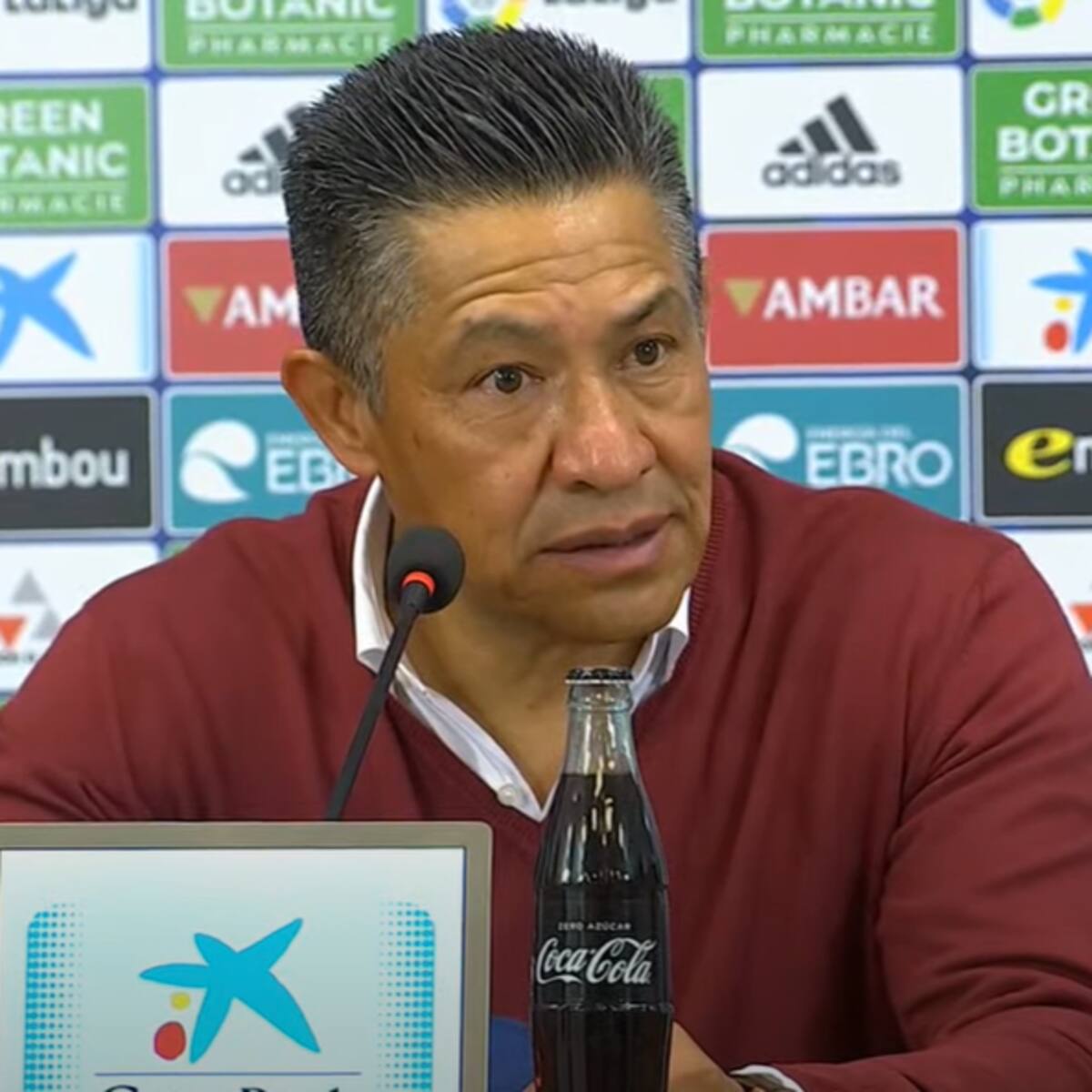 Ambriz, "contento" por el empate ante un "gran equipo"