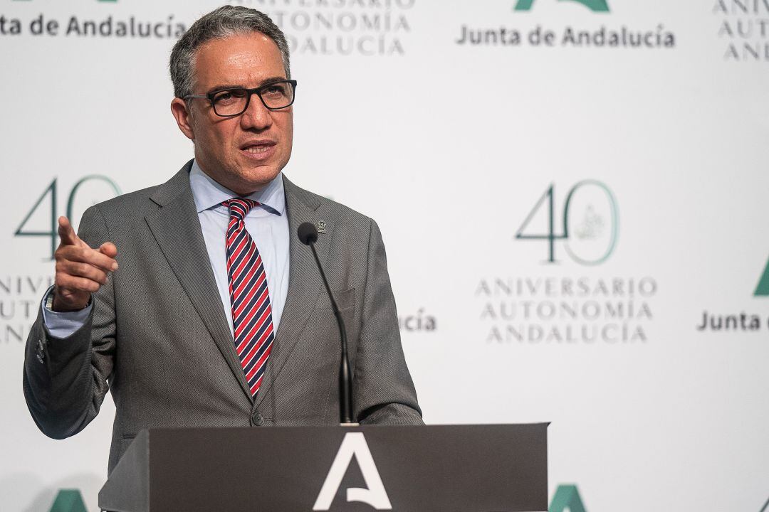 Elías Bendodo, consejero de Presidencia y portavoz del gobierno andaluz