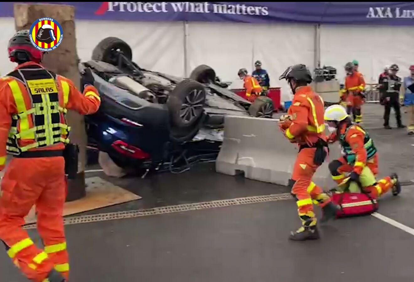 Intervención de los Bomberos de Gandia en el campeonato mundial de Luxemburgo