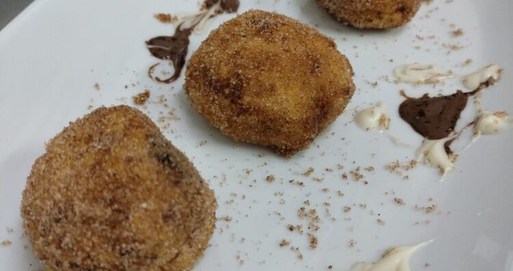 Bolitas de arroz con leche