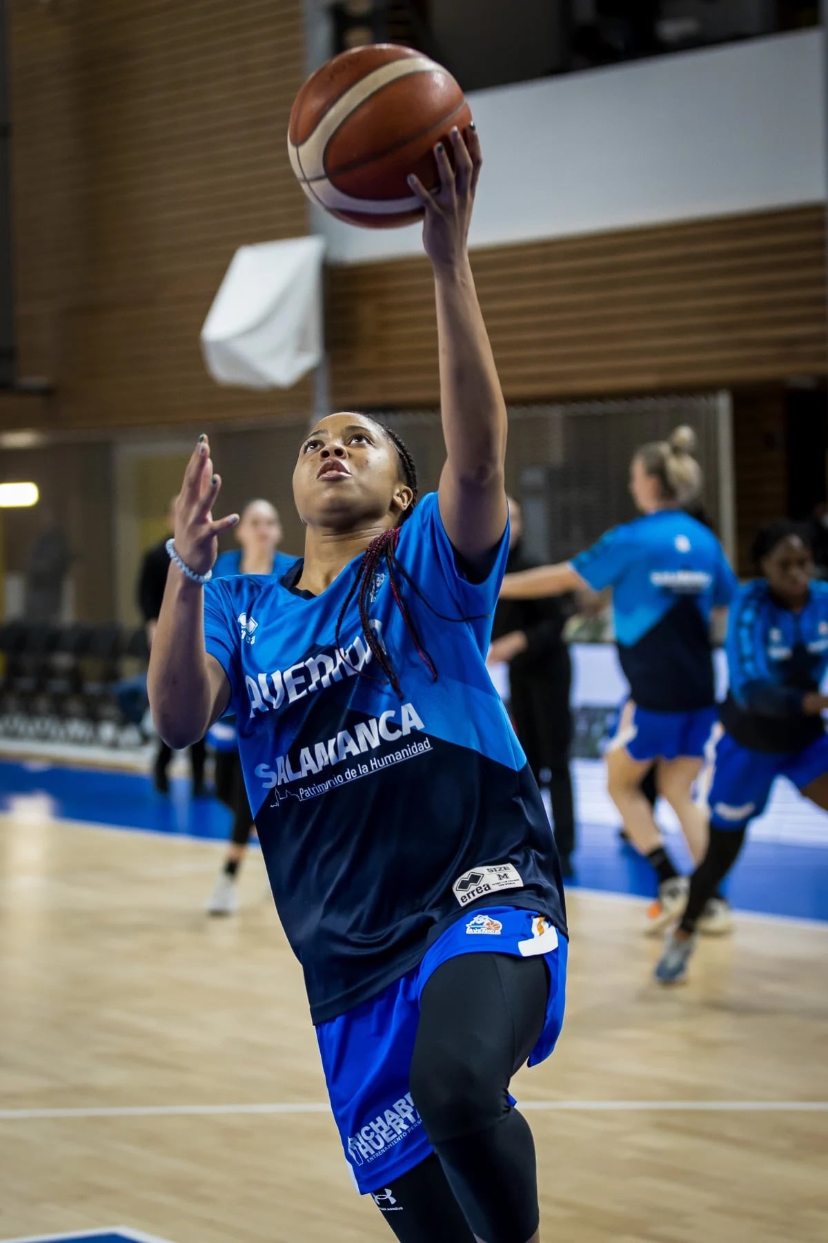 Arica Carter, en la pista checa este martes/FIBA