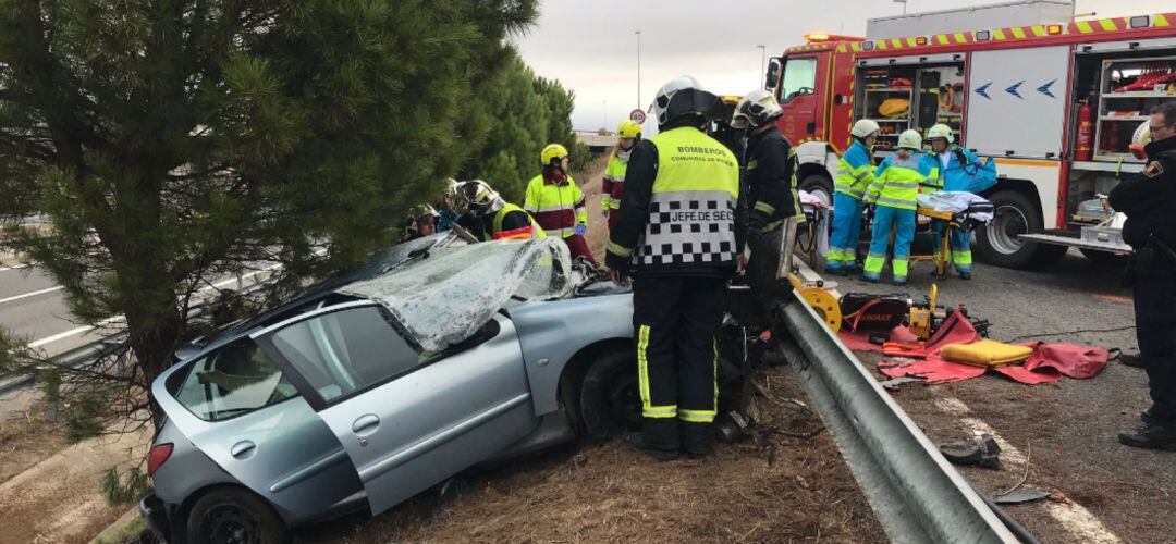 El accidente se ha producido a la altura de San Martín de la Vega