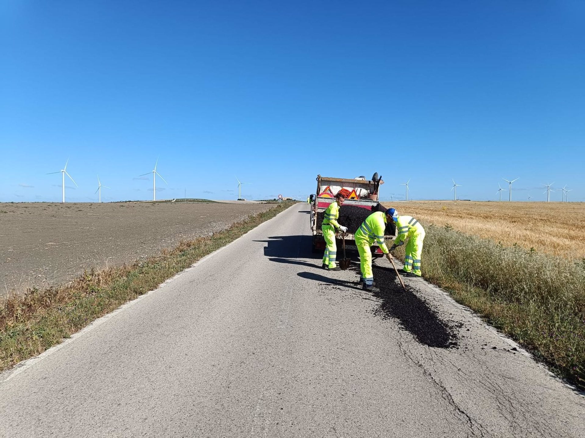 Obras en la zona rural de Jerez