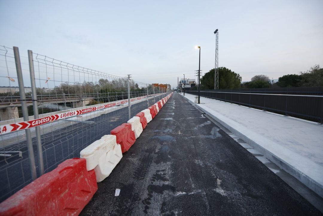 Obras de reforma del Pont d&#039;Alacant en Gandia 