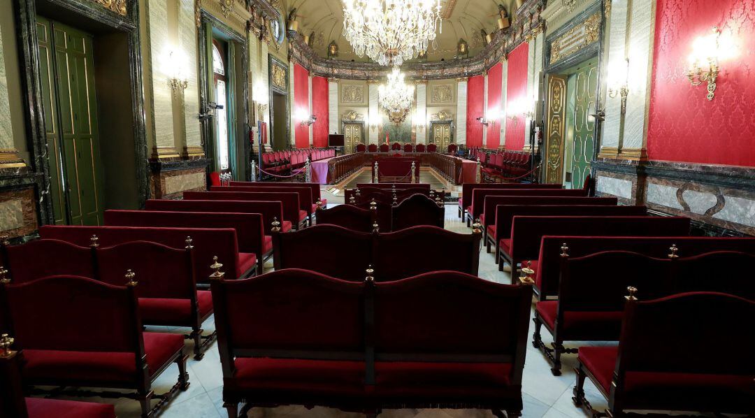 Sala del Tribunal Supremo donde se celebra el juicio