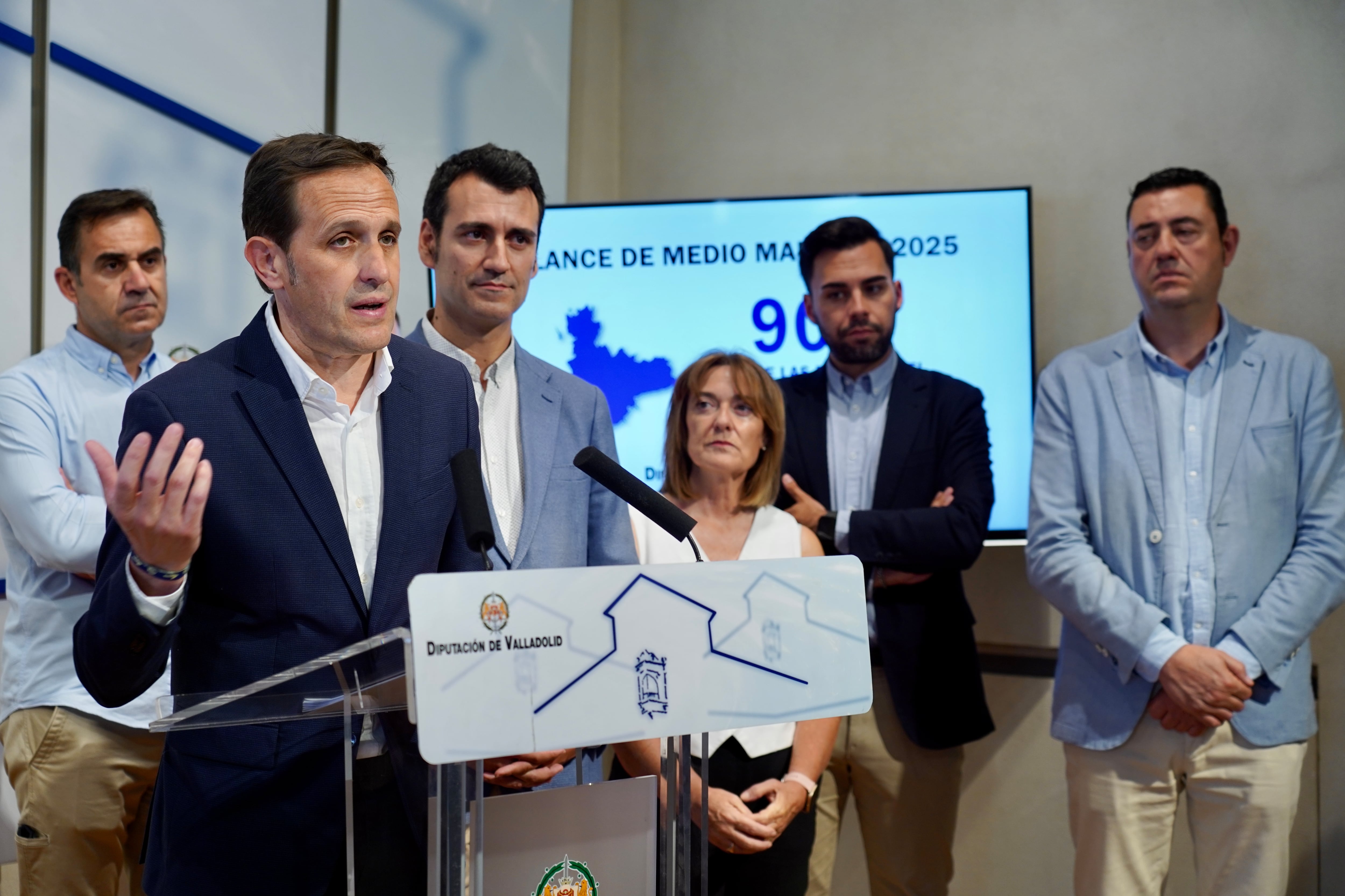 El presidente de la Diputación, Conrado Íscar, hace balance de la mitad de mandato