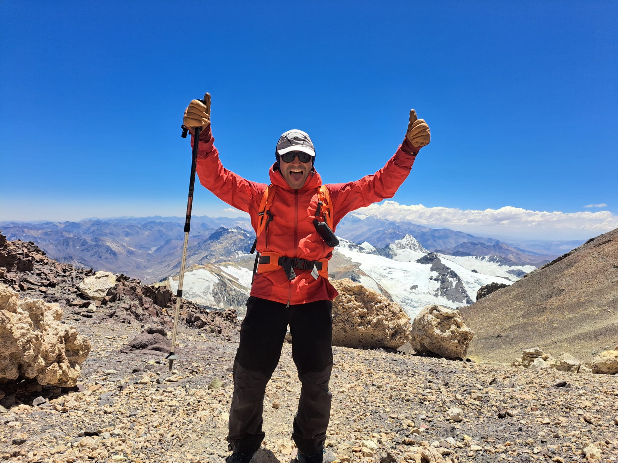 Carlos Cardelle en el Aconcagua