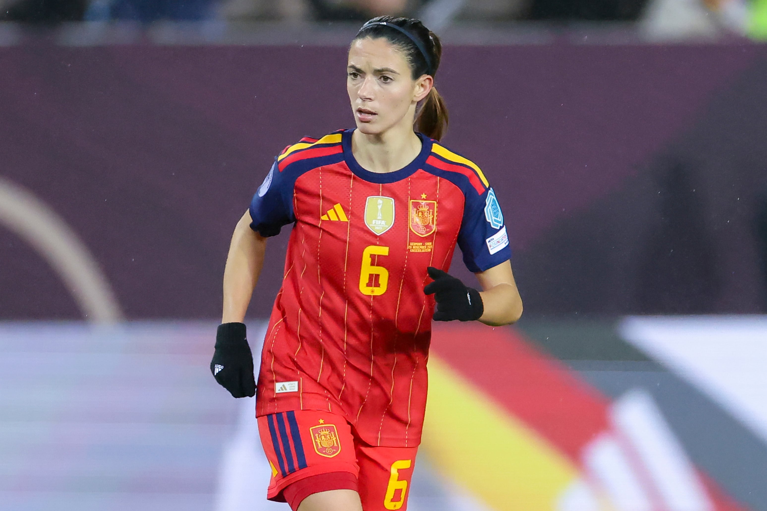 Aitana Bonmatí, en su último partido con la selección española