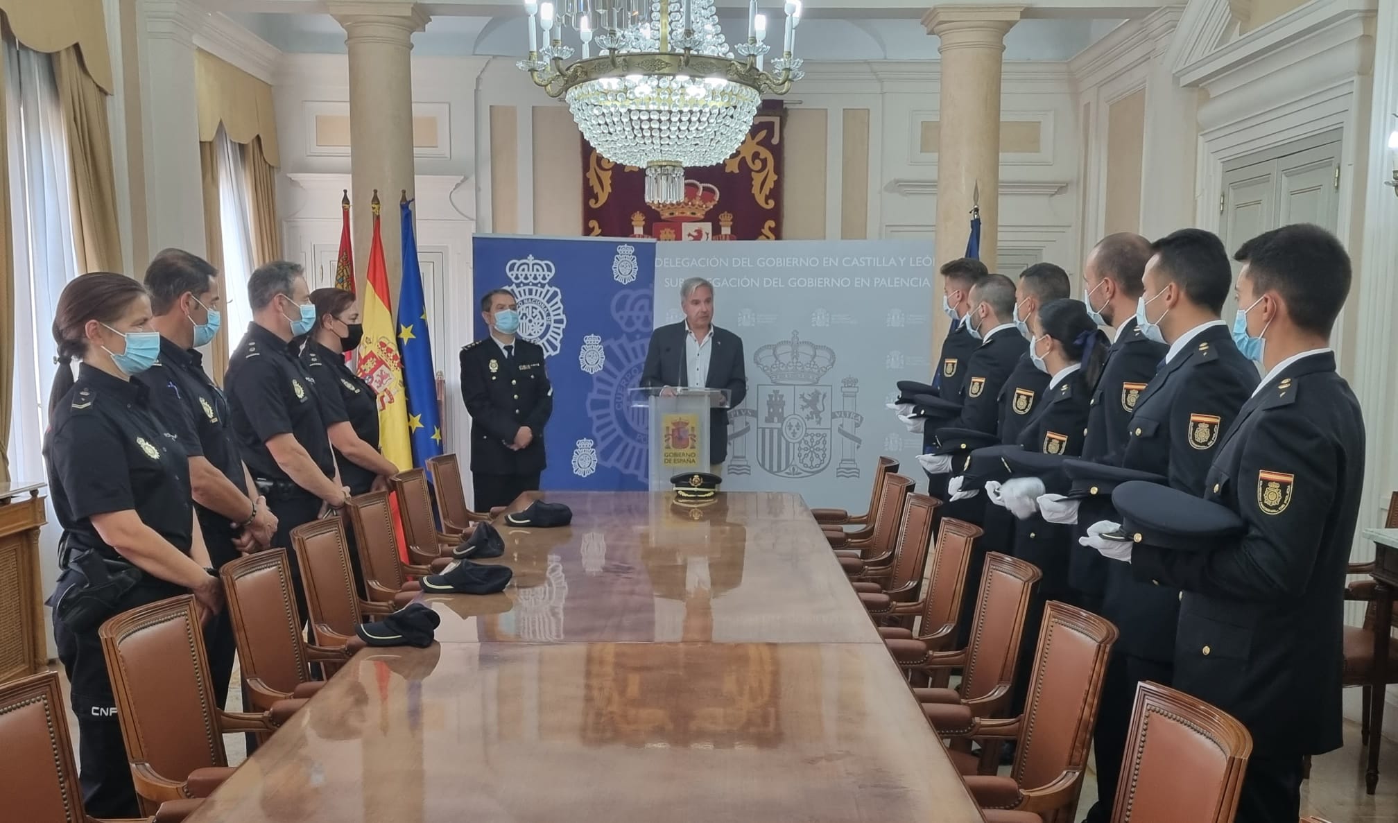 Presentados los policías en Prácticas de la Escala Básica de la Policía Nacional en Palencia