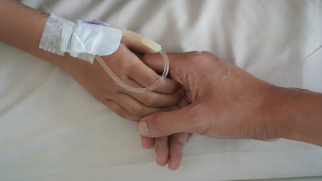 Imagen de archivo de un paciente en el hospital