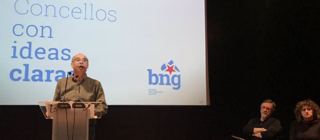 Francisco Jorquera en un acto del  BNG