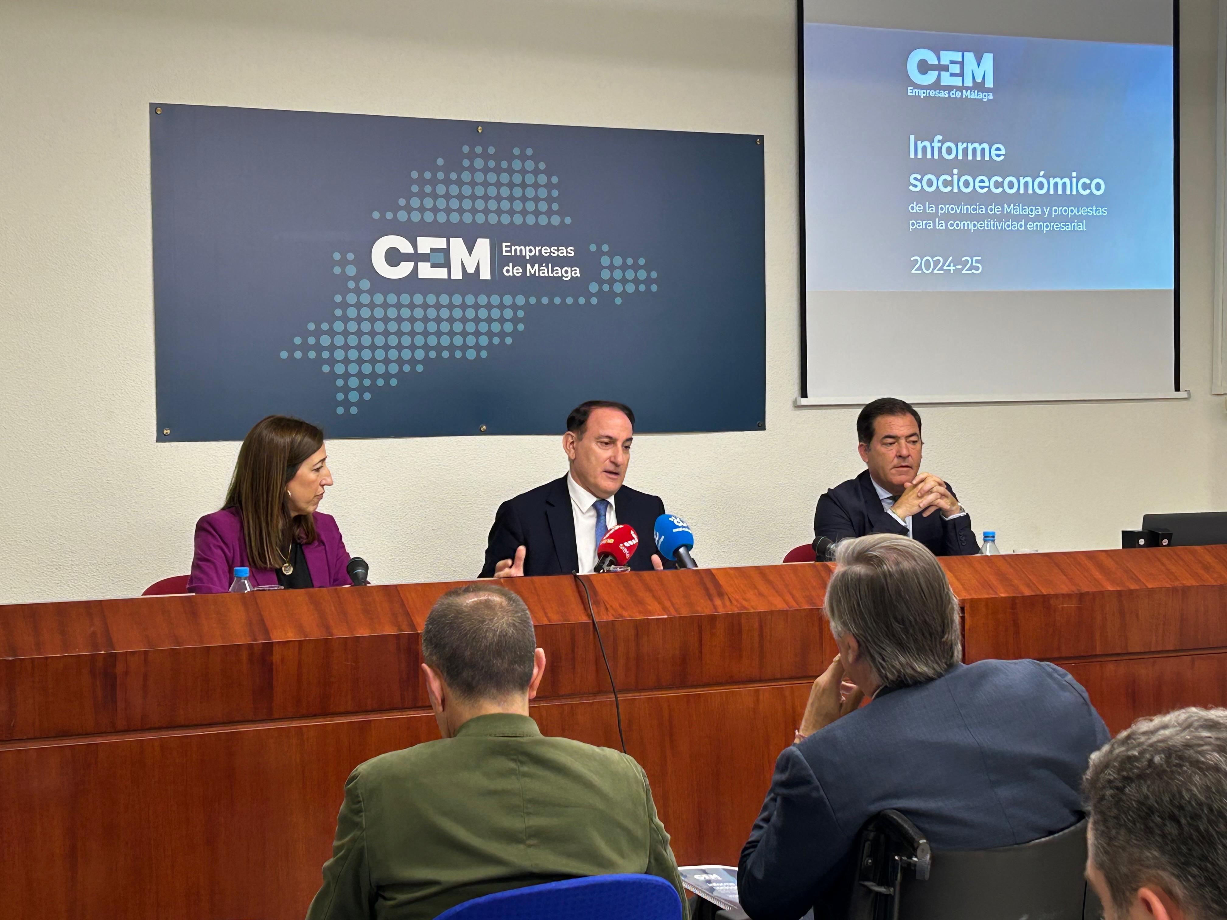 Un momento de la presentación del informe este viernes en Málaga