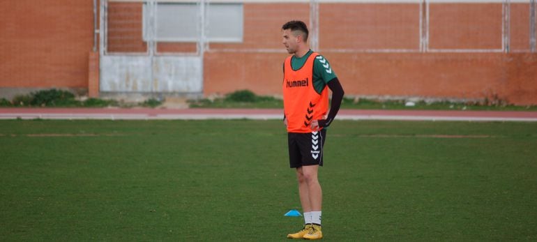 Pablo Coscolín en un entrenamiento