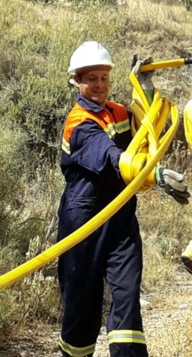 Grupo de 'Pronto auxilio' contra incendios