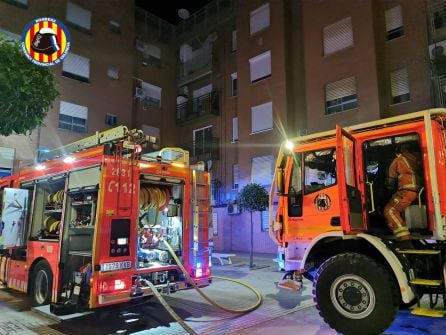 Incendio en una vivienda de Paiporta