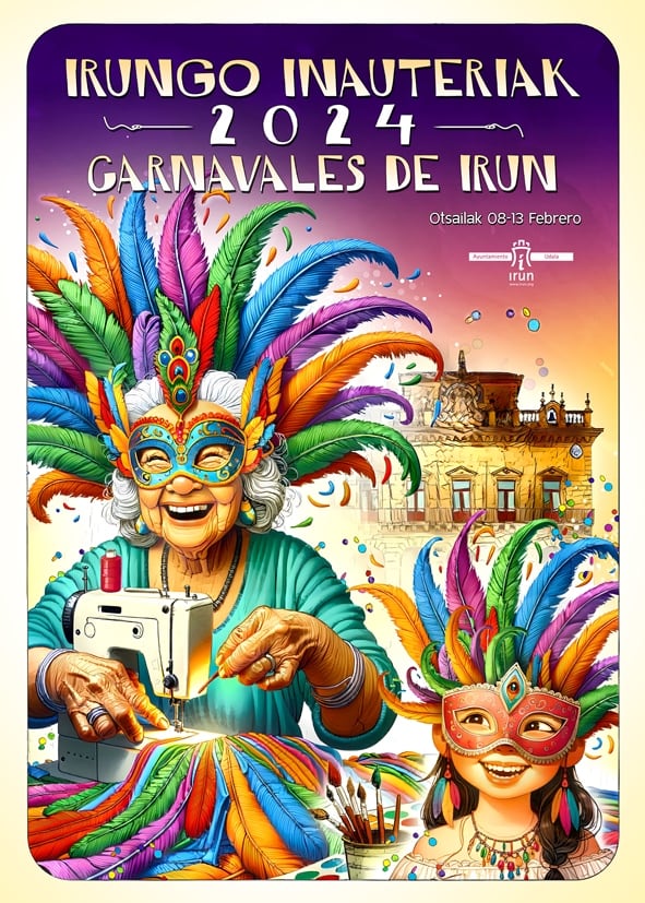 Cartel de los Carnavales de Irun 2024