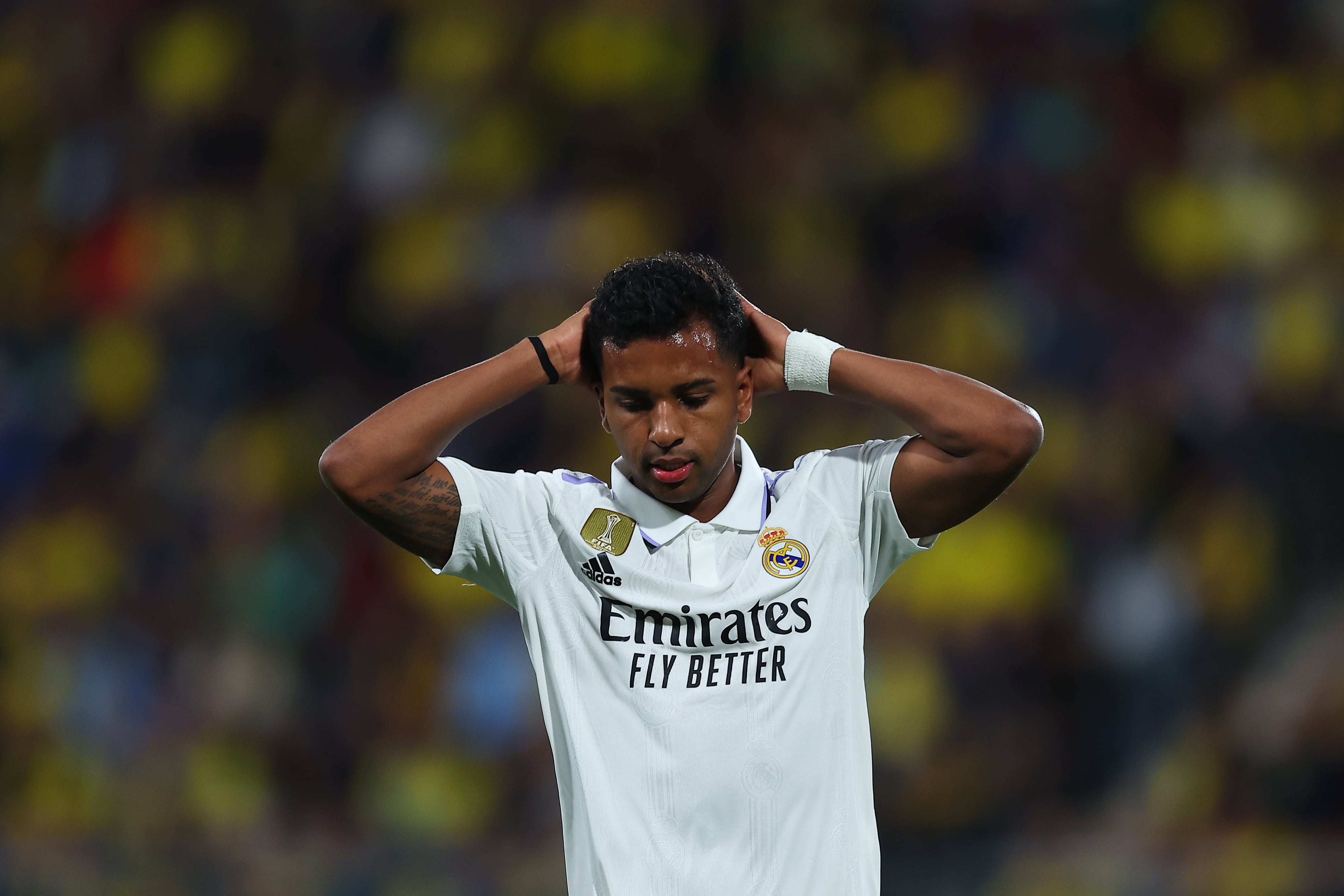 Imagen del delantero del Real Madrid, Rodrygo Goes, durante la final de la Copa del Rey en Sevilla contra el Osasuna