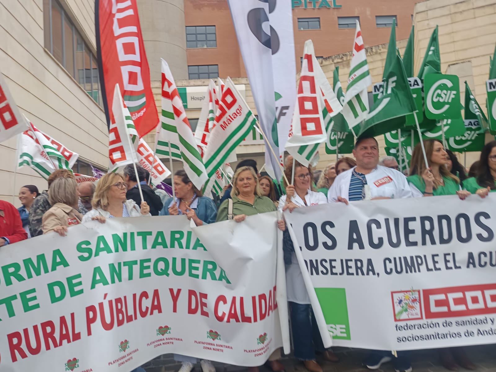 Momento de la protesta