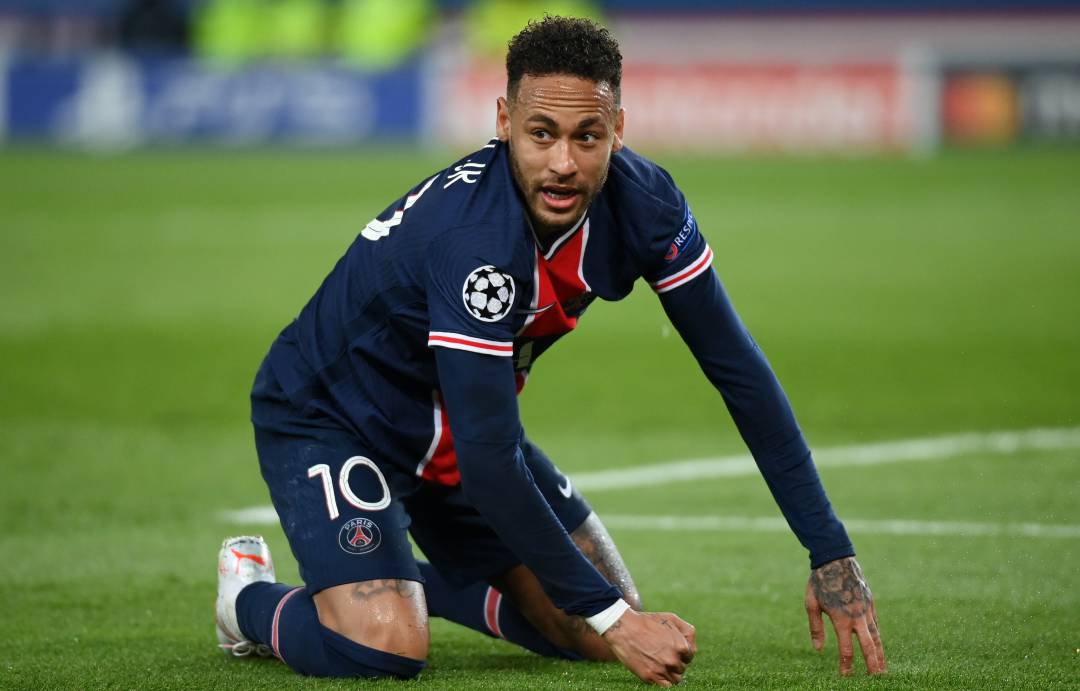 Neymar en uno de los últimos partidos del PSG