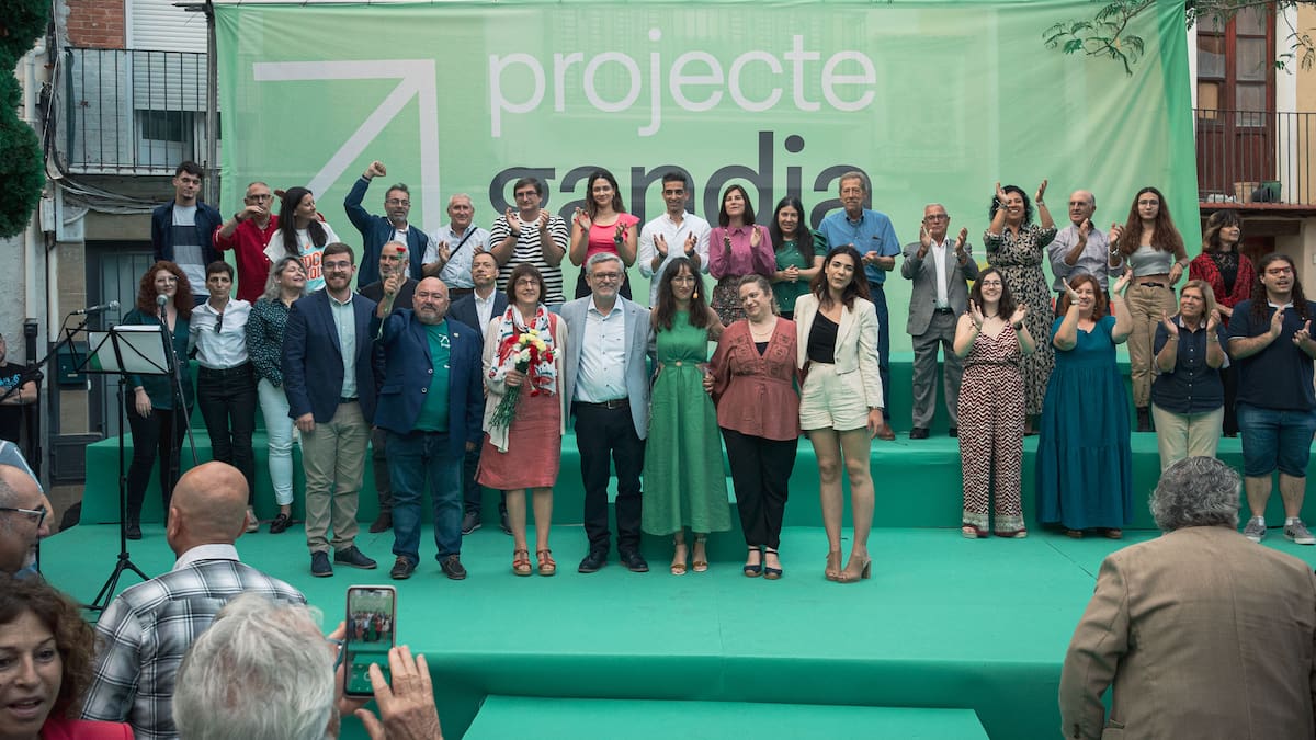 Projecte Gandia llena la plaza Loreto en el acto de presentación de su candidatura