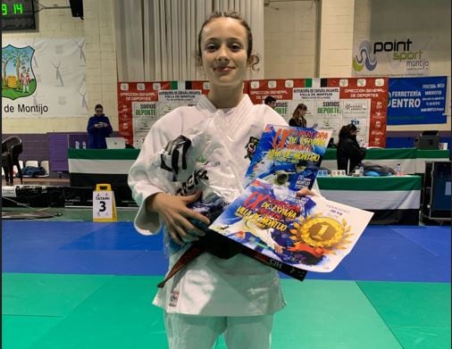 Elena Maza del Club Judo Huesca