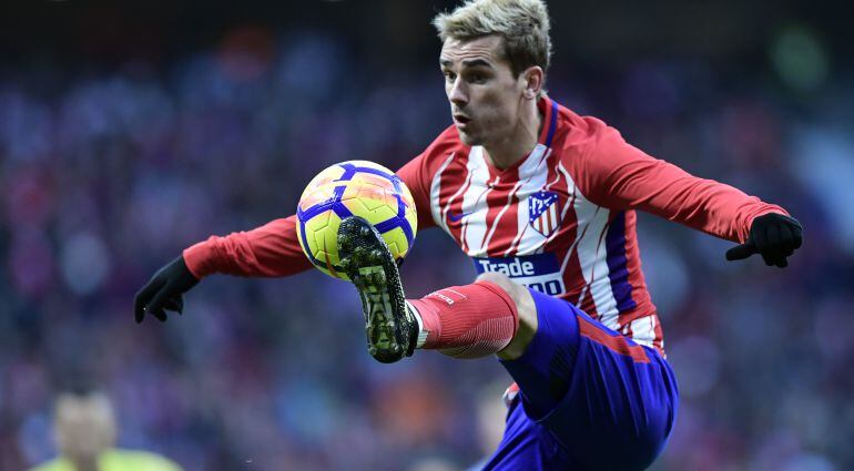 Antoine Griezmann, en un partido con el Atlético de Madrid.